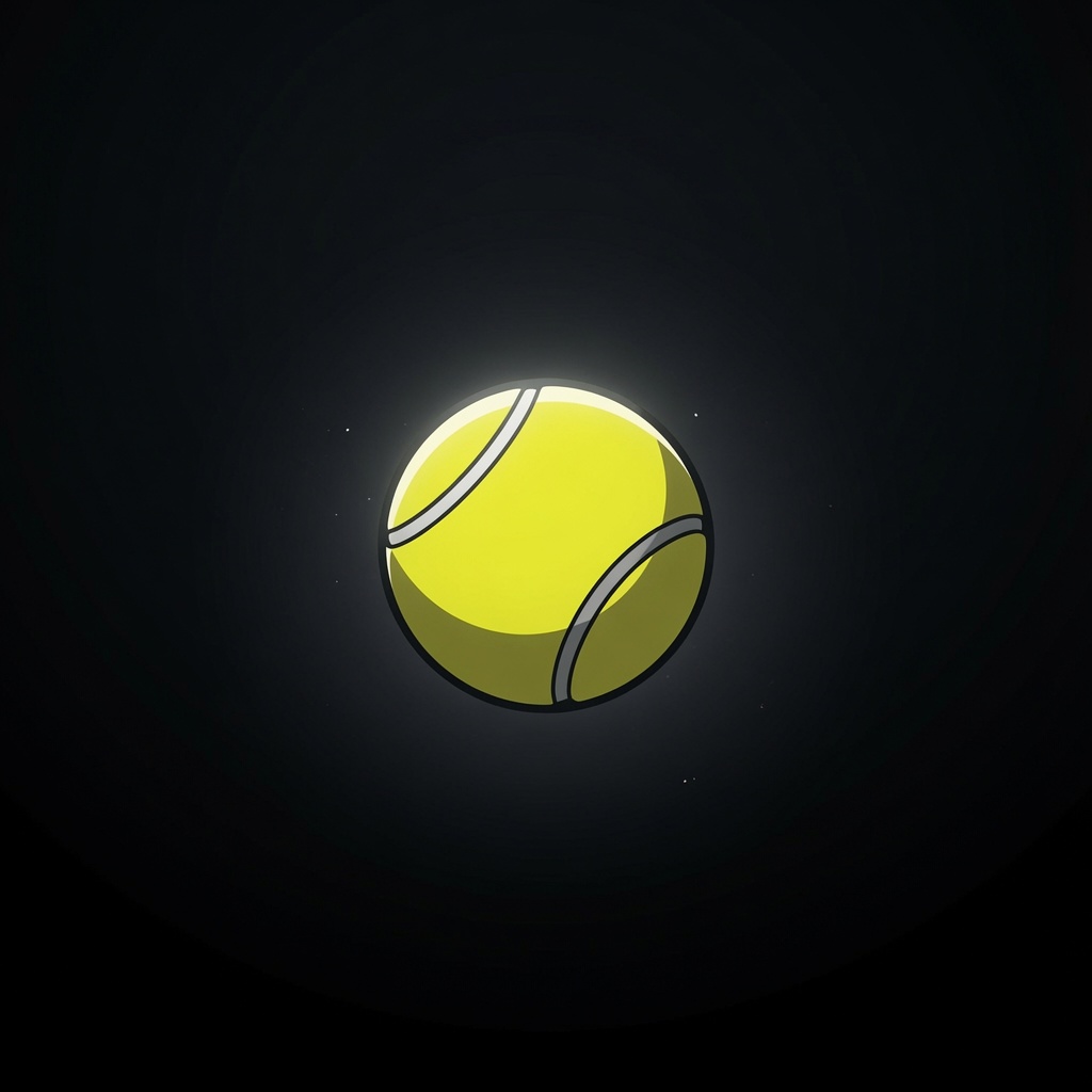 Balles de padel optic-yellow sur fond charbon, ambiance pro-shop premium